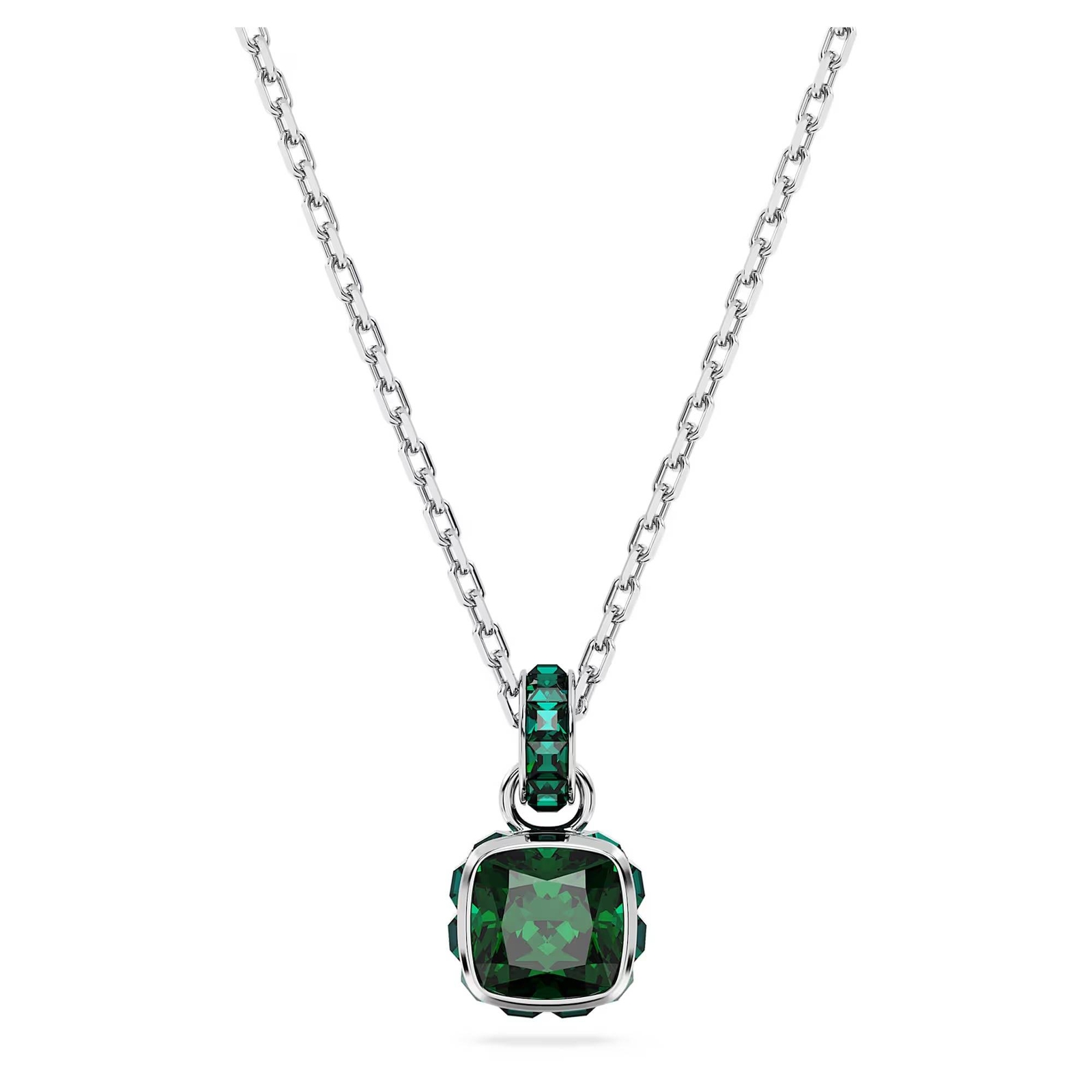 Collana Swarovski Birthstone Pendente 5651793 necklace Punto luce Maggio Verde