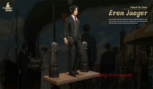 Estatua pintada de resina Freedom Studio Attack on Titan Eren Jaeger EN STOCK - Imagen 4 de 9