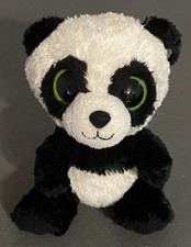Ty Beanie Boos 6 Inch BAMBOO the Panda Bear SOLID GREEN Eyes NO HEART TAG!