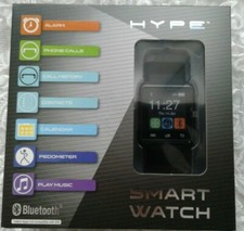 Hype Smart Watch Black With Bluetooth New Sealed