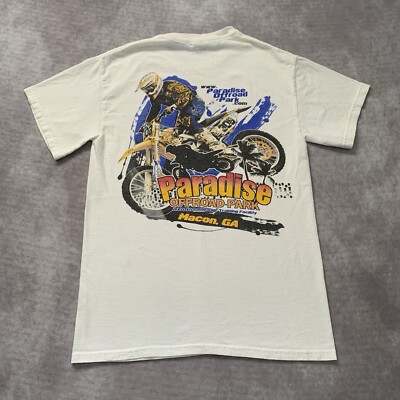 Vintage Paradise Off Road Park Shirt Size S Macon Georgia Motocross Dirtbike ATV