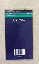 Filofax Personal Organizer Note Paper Plain Yellow 132410