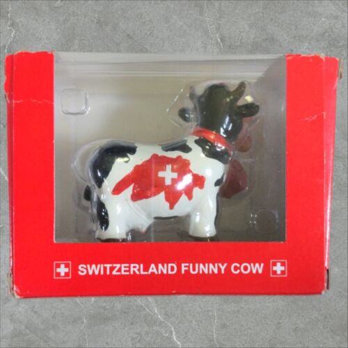 Splash Arts Switzerland Funny Cow Figurine In Box - Picture 2 of 3
