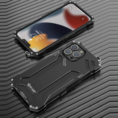 R-JUST Shockproof Armor Metal Schutzhülle, für iPhone 13, für iPhone 13 Pro,