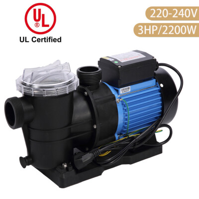 3HP 2900RPM Powerful Self Primming Swimming Pool Pumps w/ Strainer Filter Basket