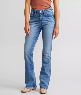 NWT Buckle BKE Parker Boot Stretch Women's Blue Jeans stretchy barrel racing