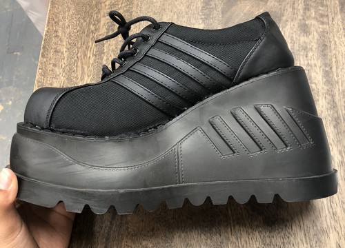 Demonia Platform Sneaker Boots Black No Size - Picture 16 of 24