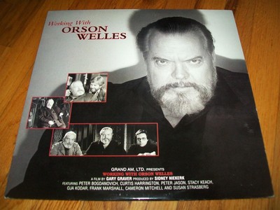WORKING WITH ORSON WELLES Laserdisc LD EXCELLENT CONDITION VERY RARE GREAT DOC!