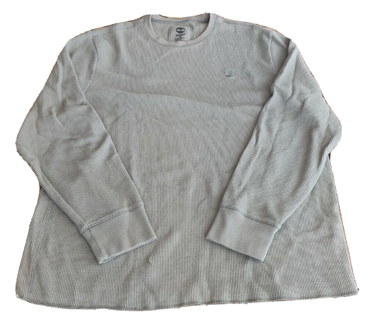 Timberland Men's T-shirt Waffle Knit Long Sleeve Tan Size XL Timberland Men's T-shirt Waffle Knit Long Sleeve Tan Size XL
