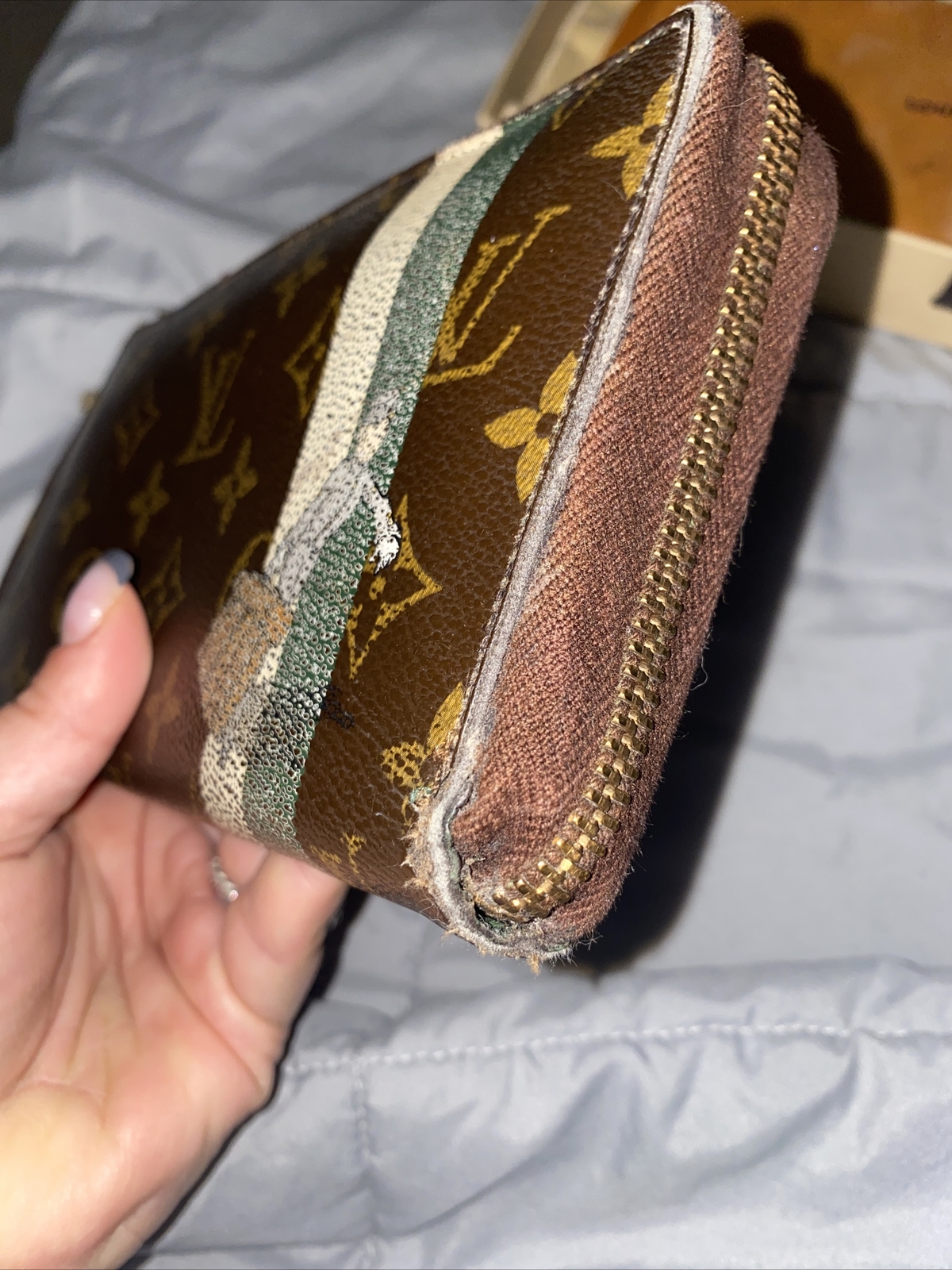 Louis Vuitton Vintage Zip Around Wallet Authentic Vin… Gem