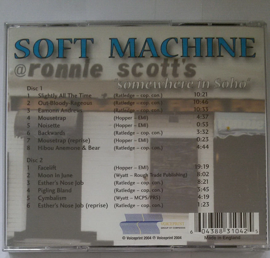 Soft Machine: Somewhere in Soho  2-CD-Set - Bild 2 von 2
