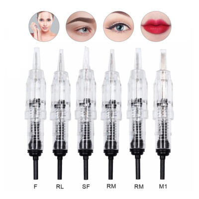 Tattoo Needle Disposable Cartridge Needles Tips For Permanent Makeup Eyebrow Lip