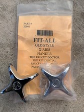 Generic Old Style Fit All X-Arm Hot And Cold Faucet Handle Handles New Open Pack