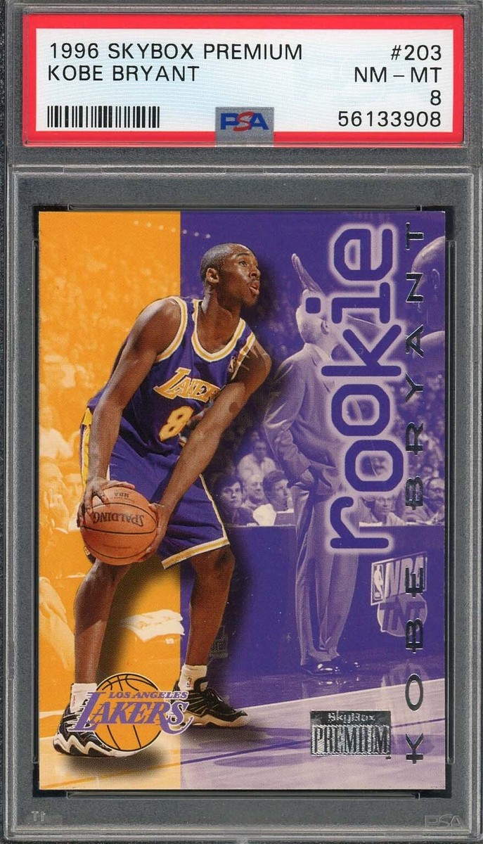 Kobe Bryant 1996 Skybox Premium Basketball Rookie Card #203 Graded 