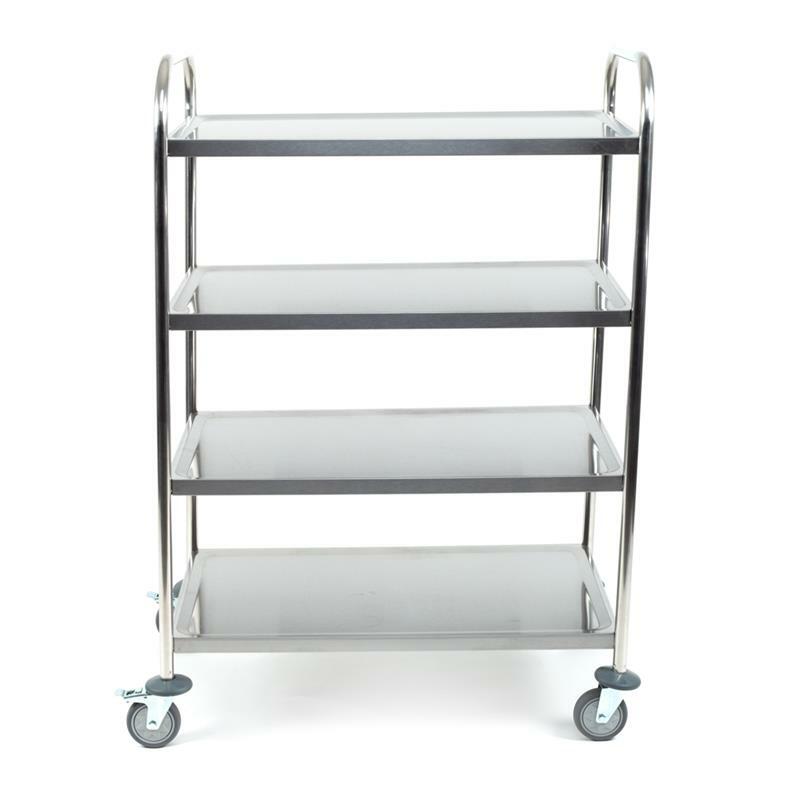 Servierwagen Edelstahl 2/3/4/5 Etagen Küchenwagen Gastronomie Service ALLPAX