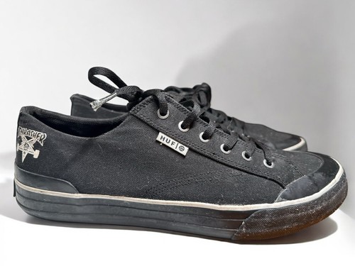 HUF MEN’S shoes size 10 Thrasher Skateboarding Shoes Black & White - Picture 11 of 11
