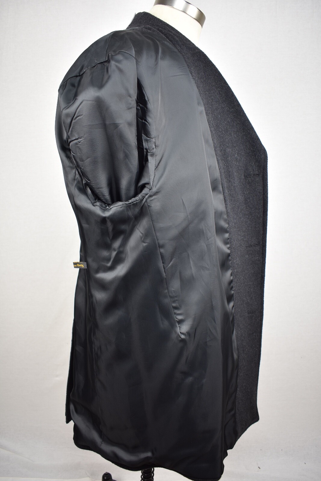 Bill Blass Solid Dark Gray Flannel Wool Three But… - image 9