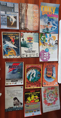 #12 100 GREAT ORIGINAL SURF POSTERS SURFING  SURF SURFER MORE COMING SOON
