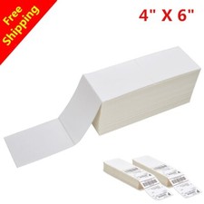 4000-20000 Fanfold 4 x 6 Direct Thermal Barcode Shipping Labels - Zebra 2844