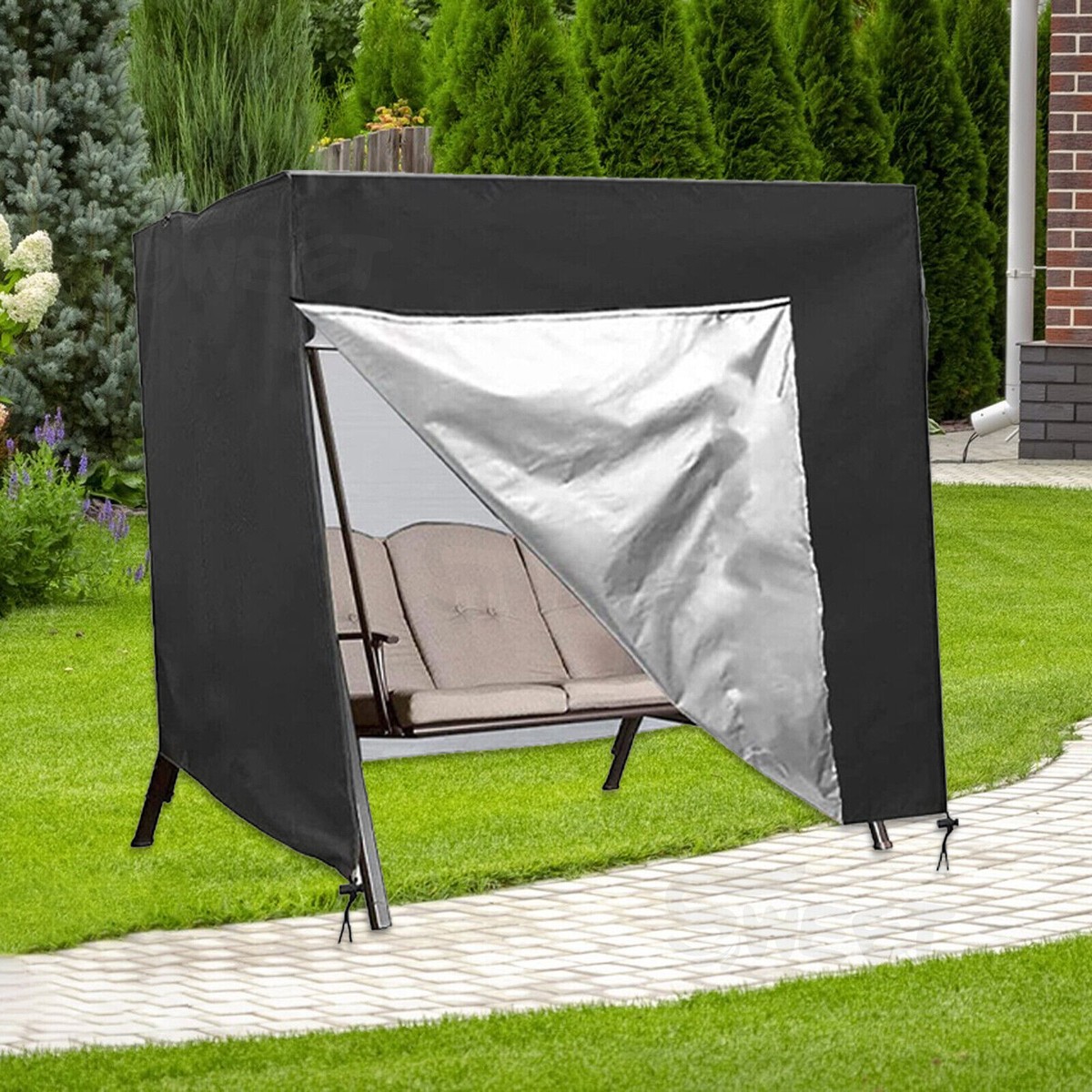 Heavy Duty Canopy Cover For Seater Garden Swing Universal Garden