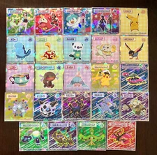 Pokemon Sticker Lotte Wafer Seal Complete 24 types Japan HOLO Nintendo six heroe