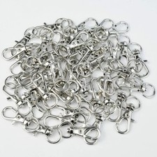 Lobster Clasps 50 Pcs Claw Clasp Bracelet Necklace Jewelry DIY Silver Zync Alloy