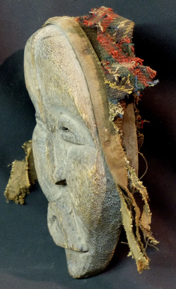 AA Art Africain Masque ancien Lega Congo force brute primaire patine ancienne - Photo 4/4