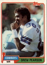 1981 Topps #95 Drew Pearson Dallas Cowboys  (EX)
