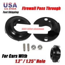 For 1.25" LS Swaps Harness Billet Black Firewall Pass Through Kit Ceramic Coated