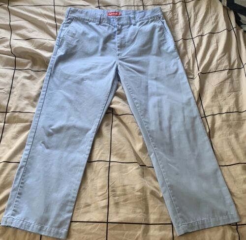 Supreme Diamond Stitch Double Knee Jeans 34 Pants Skate Box Logo Sport FA