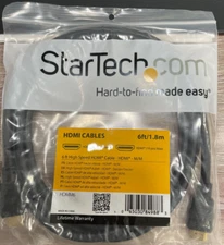 Startech HDMI Cable - HDMI to HDMI | Male 2 Male | 6 Feet/1.8Meter | HDMM6 | NEW