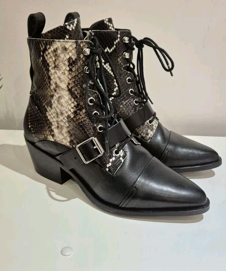 Ladies Boots All Saints Katy Snake Boots Clearance All Saints