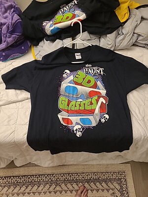 Knott's Scary Farm Halloween Haunt 3D Glasses T-Shirt Size (XL) GID Sort Of