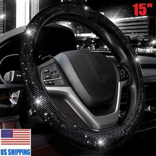 Steering Wheel Cover For Women Men Bling Bling Crystal Diamond Sparkling Steering Wheel Cover For Women Men Bling Bling Crystal Diamond Sparkling
