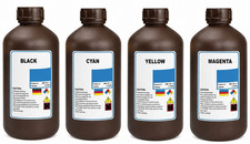 4 x 1,000ml COMPATIBLE Epson LED Curable UV Ink L800 i3200 DX5 XP600 C-Y-M-K