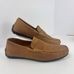 Johnston & Murphy Sheepskin Penny Loafers Tan Leather Driving Shoes 11M 25-3662 Men main image 3