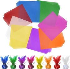 Cellophane Wrap, 120pcs 1 Count (Pack of 120), Rainbow-120pcs 