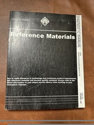 International Reference Materials Diagnostic Manual EGES- 190 December, 1997
