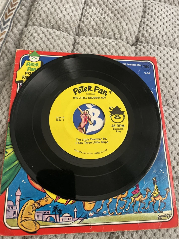 Happy Holiday Peter Pan Records Four Favorite Christmas Songs Little Drummer Boy - Image 3 of 3