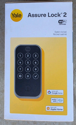 YALE ASSURE LOCK 2 SMART DOOR LOCK TOUCHSCREEN GOOGLE NEST ALEXA WIFI APPLE HOME