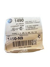 Allen Bradley AB 3/4" Conduit Hub Type 1, 3, 3R, 4, 4X, 12, 13 1490-N9 /C