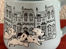 Disney 101 Dalmatians Blue  Mug With Puppies Zrike Brands 16oz