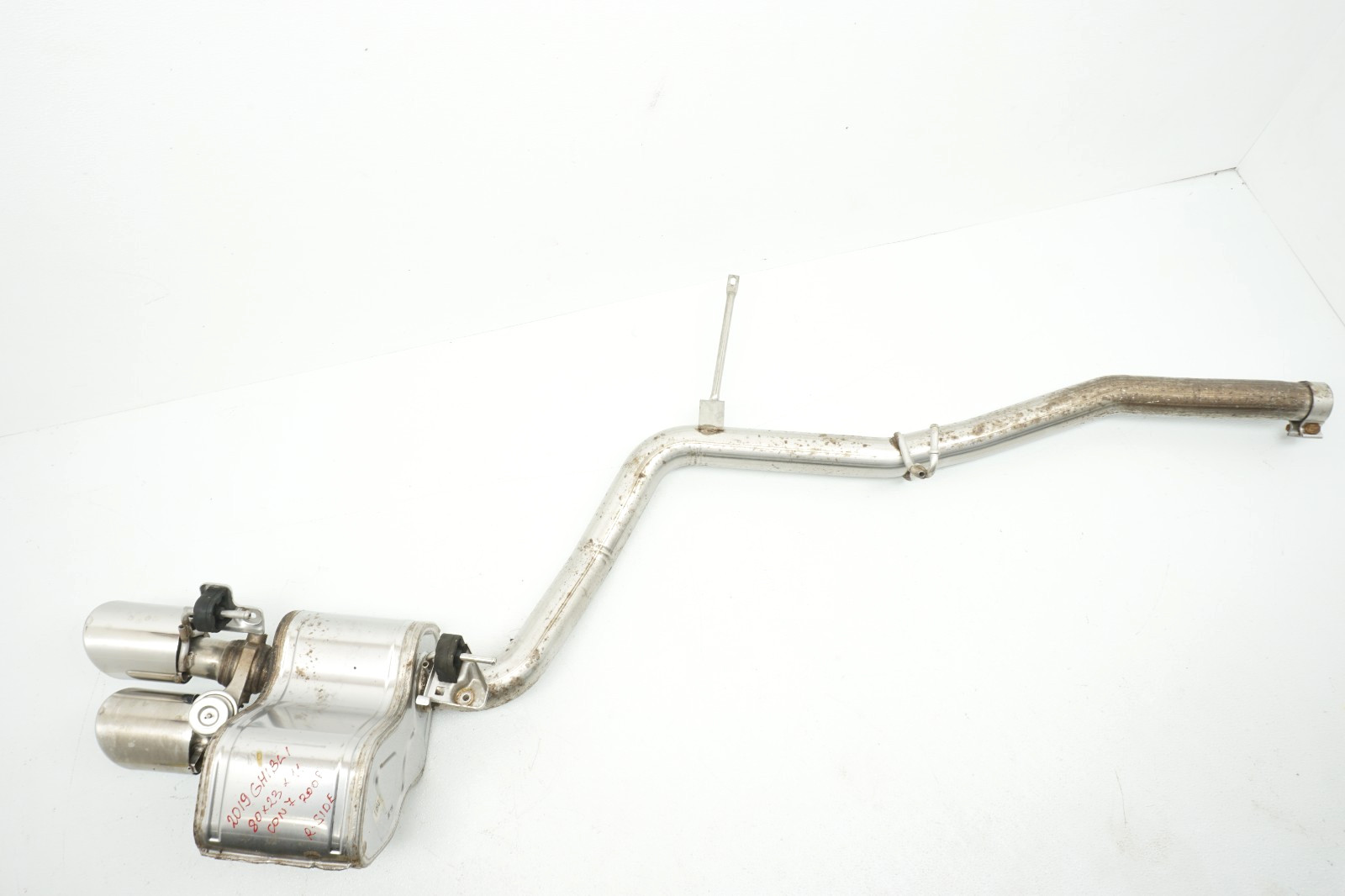 2014-2019 MASERATI GHIBLI 3.0L OEM REAR RIGHT SIDE EXHAUST MUFFLER W/ PIPE 28K