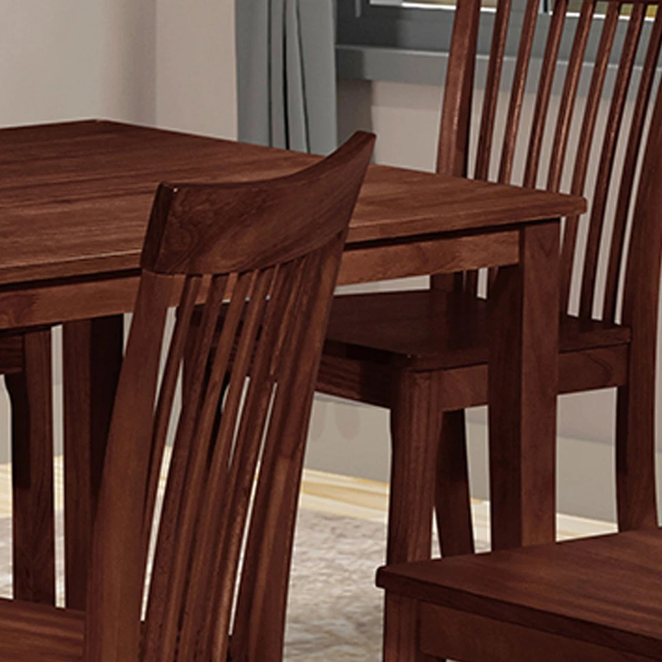 Kurmer Rectangular Wood Dining Room Kitchen Table, Cappuccino - Image 4 of 4