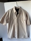 Herren Outdoor Hemd mit Knopfleiste XL Kurzarm beige belüftet Angeln Wandern AIGLE  
