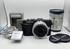 Olympus PEN E-PL6 16.1MP 17mm F2.8 40-150mm Double Lens Kit Japan