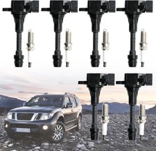 Ignition Coils UF349 & Iridium Spark Plugs Compatible For Nissan Maxima Murano..