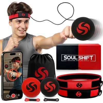 Soul Shift - Boxing Reflex Ball   Dual Competition Set | 1 Headband