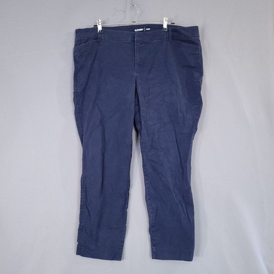 Old Navy Pixie Pants Women's Navy Blue 20 Petite Stretch Cotton