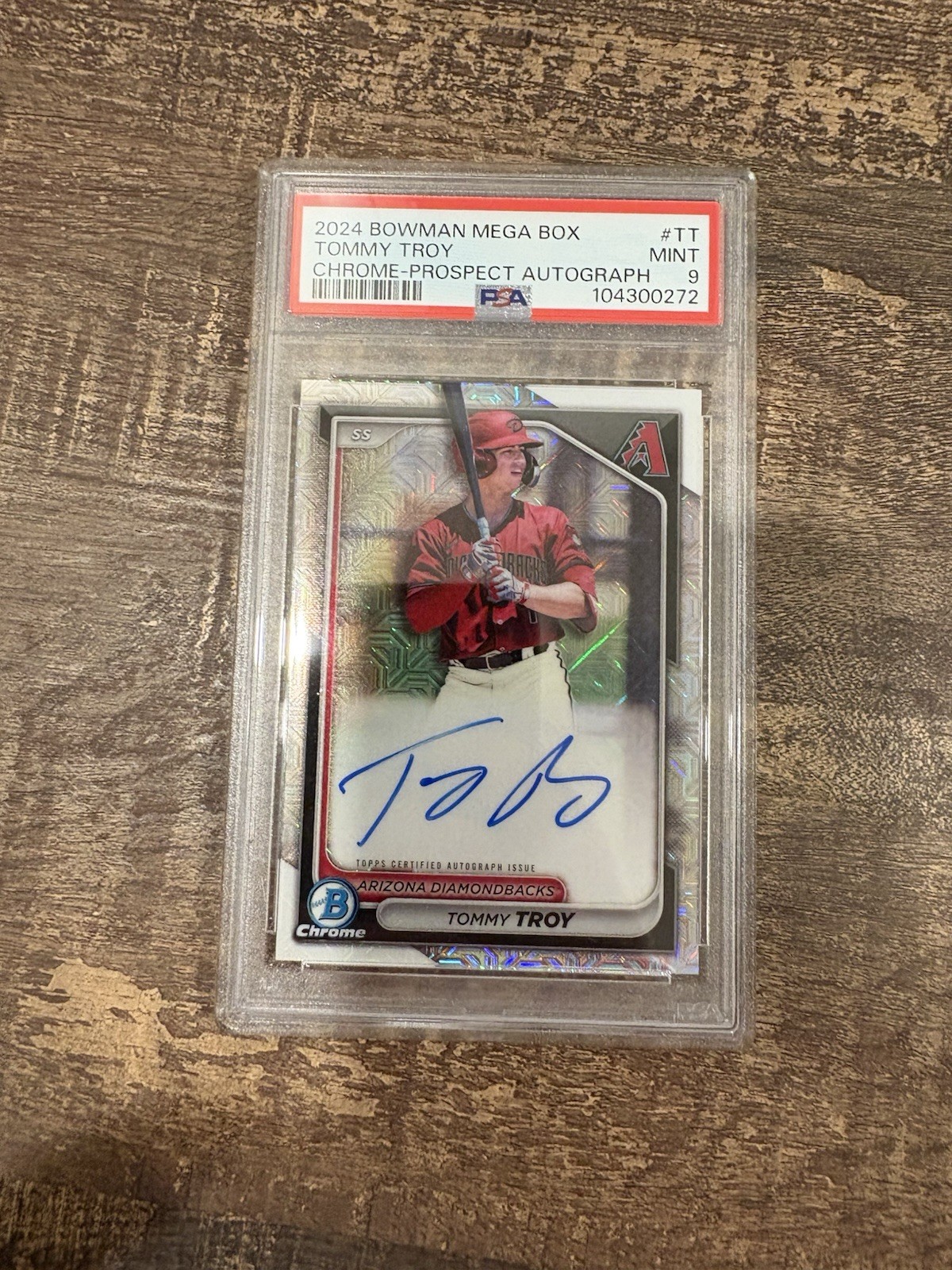 2024 Bowman - Chrome Prospect Mega Box Autographs #BMA-TT Tommy Troy PSA 9